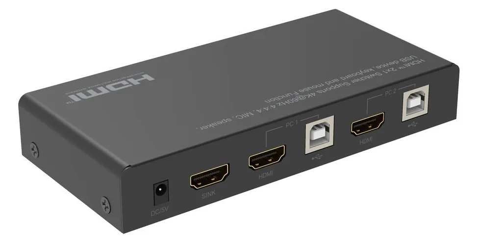 MicroConnect KVM / Video / Audio Switch - 2 x KVM / Video / Audio, Ansicht 4