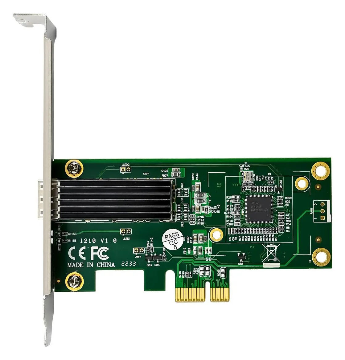 MicroConnect MC-PCIE-INT210 - Eingebaut - Kabelgebunden - PCI Express - Faser - 1000 Mbit/s - Grün, Ansicht 2