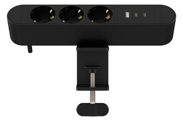 MicroConnect Multi Desktop Power Socket 3 Ways Schuko 1 x USB-A 2 - Steckdosenleiste von LumaTech