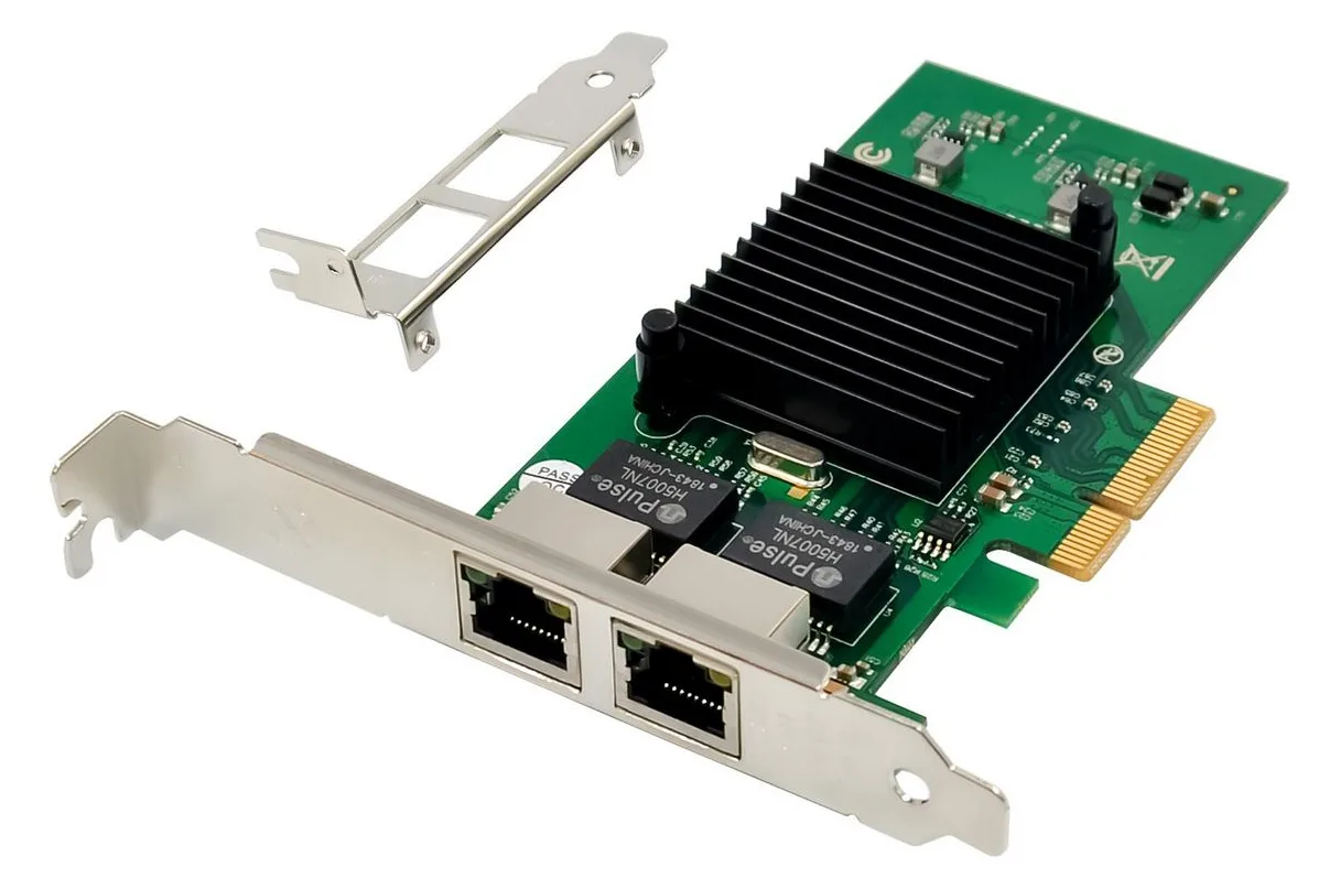 MicroConnect Network Card PCIe x1 Intel 82576 Dual- RJ45, Ansicht 2