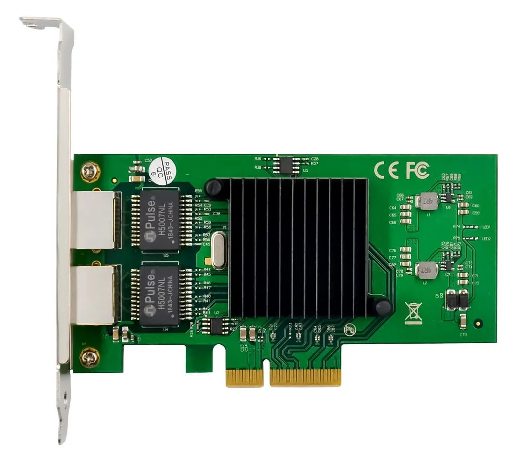 MicroConnect Network Card PCIe x1 Intel 82576 Dual- RJ45, Ansicht 3