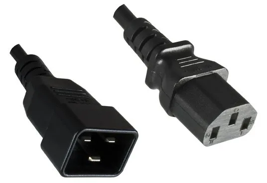 MicroConnect PE030605 Schwarz 0.5m C13-Koppler C20-Koppler Stromkabel, Ansicht 2