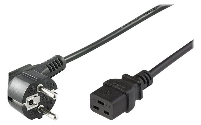 MicroConnect PE0771902 - 1,8 m - CEE7/7 - C19-Koppler - H05VV-F - 250 V - 16 A von LumaTech