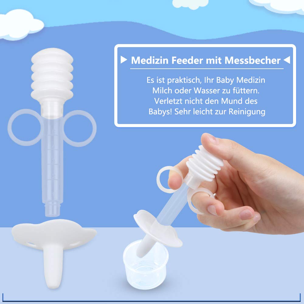 Lictin Babypflegeset 15 teilige Baby Pflegeset Neugeborene mit Fieberthermometer Nasensauger Kamm Nagelschere Baby Erstausstattung Pflegeset für Neugeborene — Bild 6