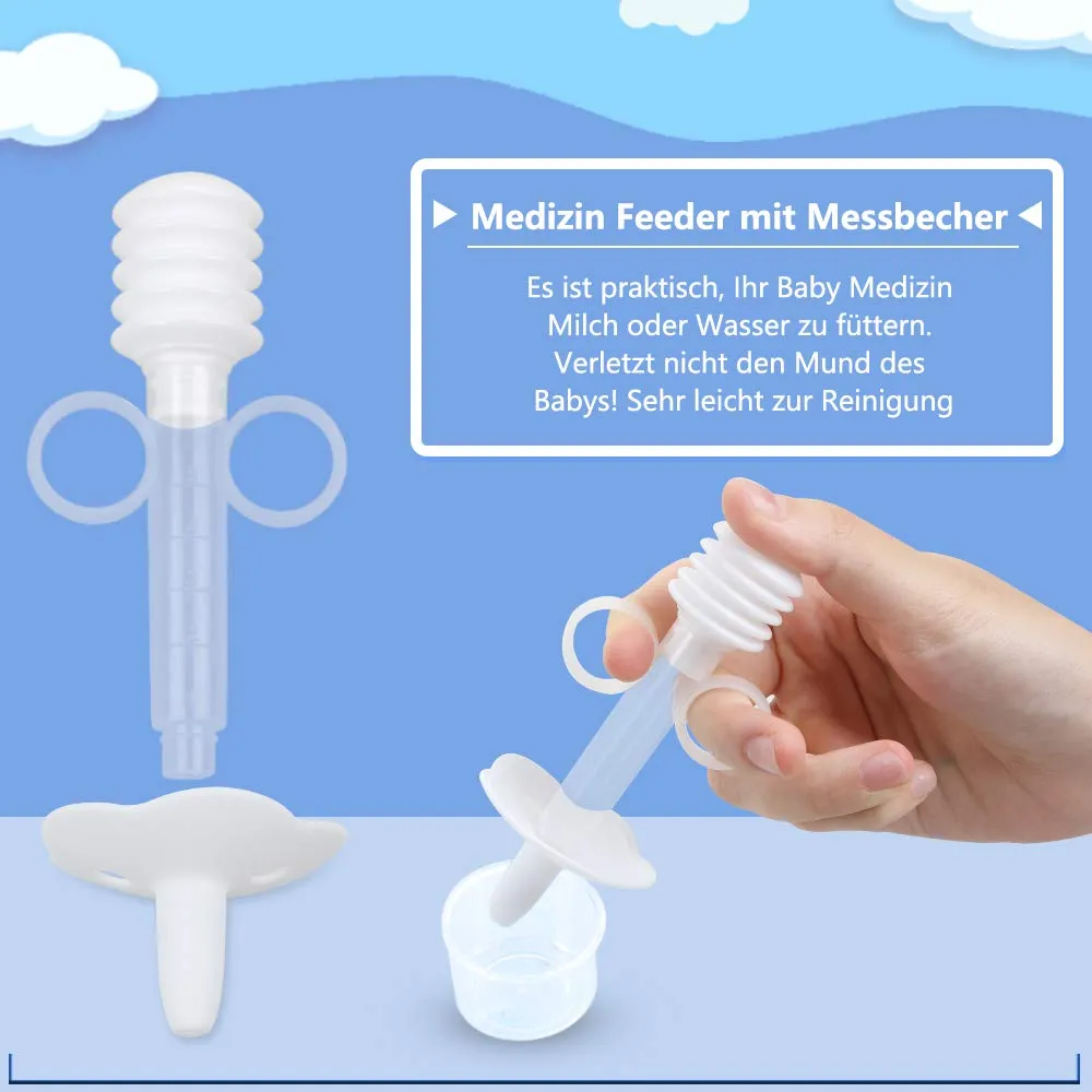Lictin Babypflegeset 15 teilige Baby Pflegeset Neugeborene mit Fieberthermometer Nasensauger Kamm Nagelschere Baby Erstausstattung Pflegeset für Neugeborene — Bild 6
