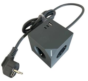 MicroConnect Power Cube 3 Schuko outlets with Magnetic function 2 - Zubehör Stromversorgung von LumaTech