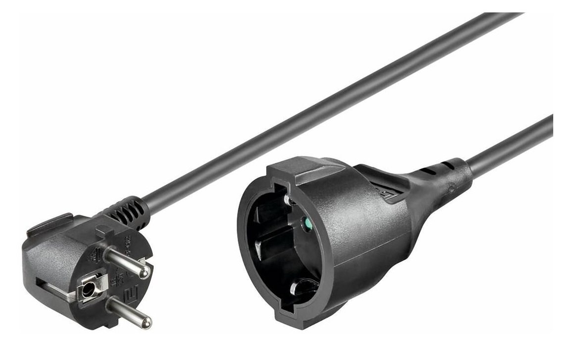 MicroConnect Spannungsversorgungs-Verlängerungskabel - power CEE 7/7 (W)