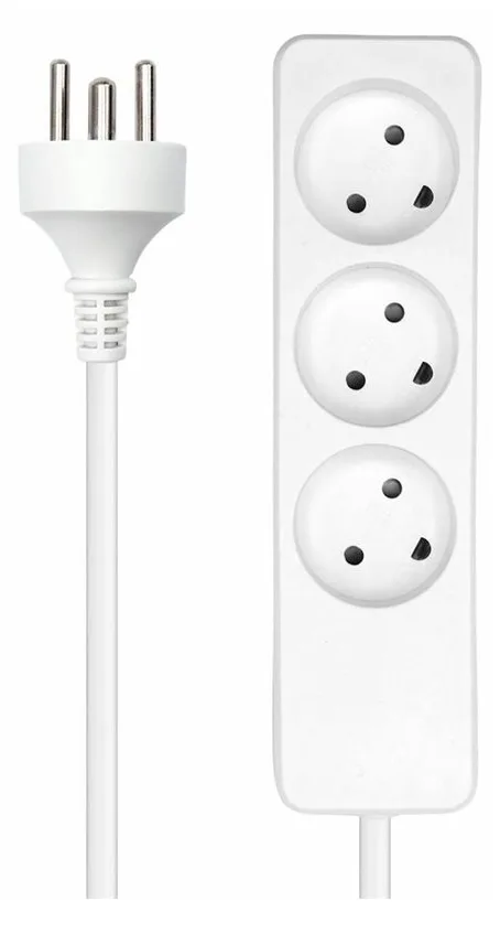 MicroConnect Steckdosenleiste - Eingabe, Eingang Typ K - Ausgangsanschlüsse: 3 (3 x Type K), Ansicht 2