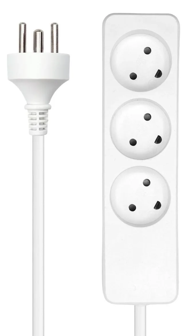 MicroConnect Steckdosenleiste - Eingabe, Eingang Typ K - Ausgangsanschlüsse: 3 (3 x Type K), Ansicht 3