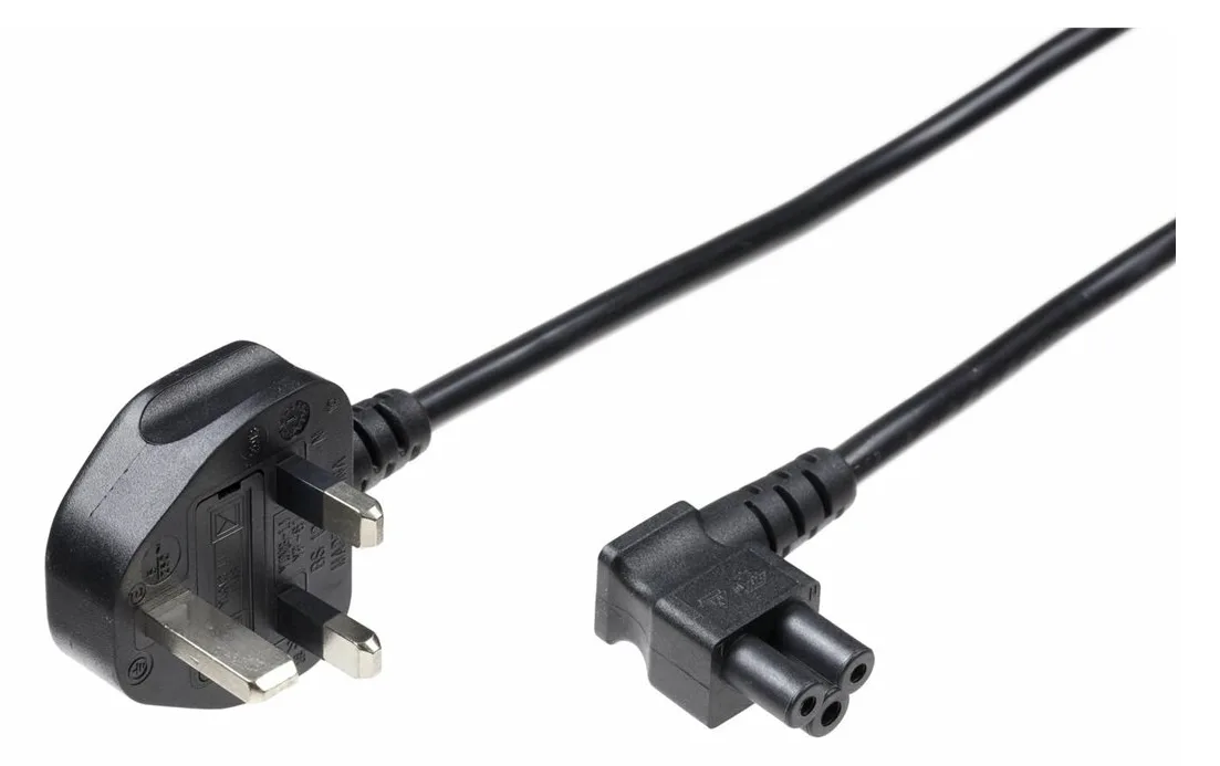 MicroConnect Stromkabel - BS 1363 (M) bis IEC 60320 C5 gewinkelt, Ansicht 2