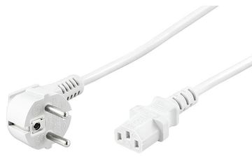 MicroConnect Stromkabel - CEE 7/7 (M) gewinkelt bis IEC 60320 C13 von LumaTech