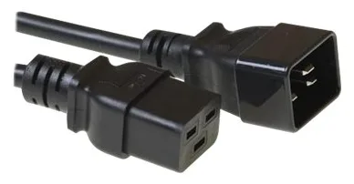 MicroConnect Stromkabel - IEC 60320 C19 bis IEC 60320 C20 - 1 m, Ansicht 2