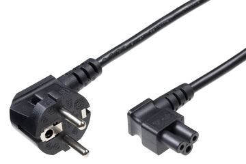 MicroConnect Stromkabel - IEC 60320 C5 gewinkelt bis CEE 7/7 (M) von LumaTech