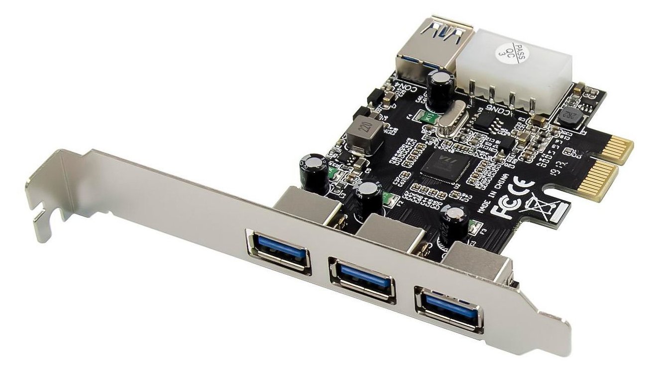 MicroConnect USB-Adapter - PCIe 2.0 - USB 3.0 x 2 + USB 3.0 (intern) von LumaTech