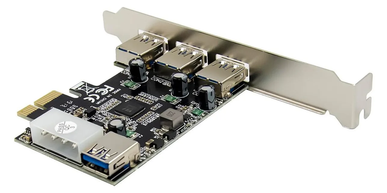 MicroConnect USB-Adapter - PCIe 2.0 - USB 3.0 x 2 + USB 3.0 (intern), Ansicht 3