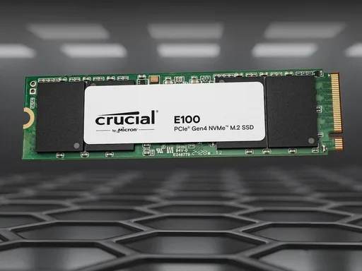 Micron Crucial E100 - SSD - 480 GB - intern - M.2 2280 - PCIe 4.0 x4 (NVMe), Ansicht 4