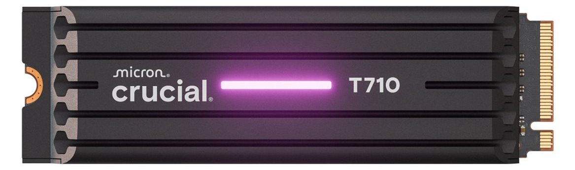 Micron Crucial T710 - SSD - verschlüsselt - 1 TB - intern - M.2 2280 - PCI Express 5.0 (NVMe)