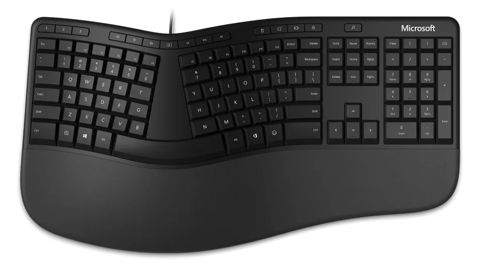 Microsoft Ergonomic Keyboard - Tastatur - USB - TL: Französisch, AZERTY, Ansicht 2