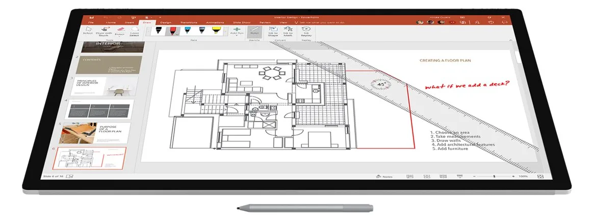 Microsoft Surface Pen M1776 - Stift - 2 Tasten - platin, Ansicht 3