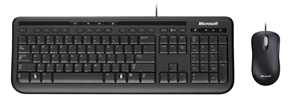 Microsoft Wired Desktop 600 - Tastatur-und-Maus-Set - TL: Französisch, AZERTY