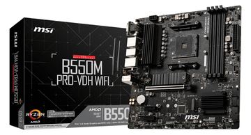 MSI B550M PRO-VDH WIFI - Motherboard - micro ATX - Socket AM4 - AMD B550 Chipsatz von LumaTech