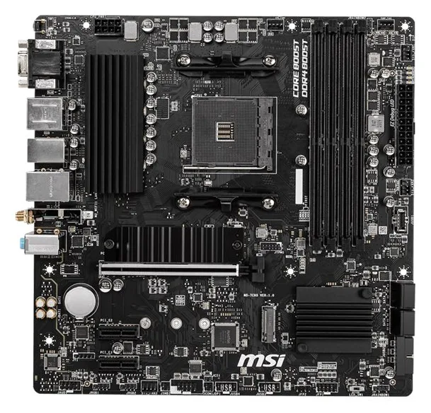 MSI B550M PRO-VDH WIFI - Motherboard - micro ATX - Socket AM4 - AMD B550 Chipsatz, Ansicht 3