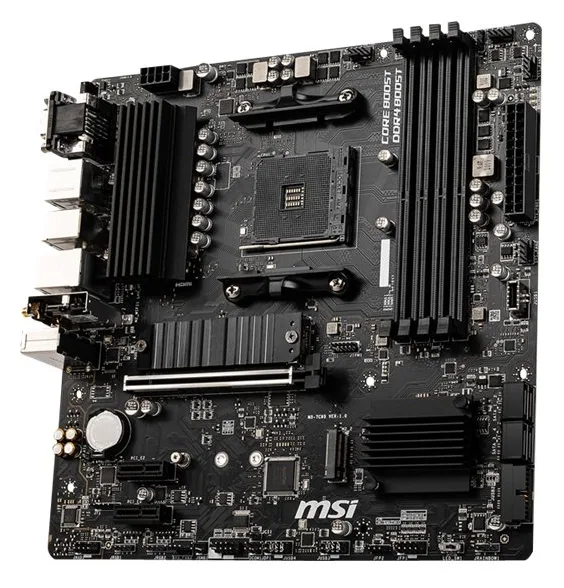 MSI B550M PRO-VDH WIFI - Motherboard - micro ATX - Socket AM4 - AMD B550 Chipsatz, Ansicht 4