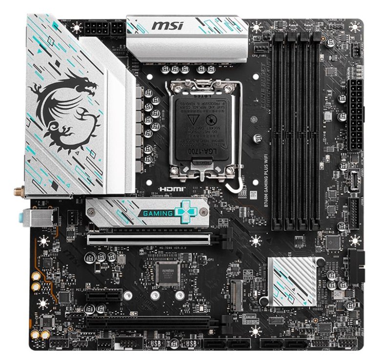 MSI B760M GAMING PLUS WIFI - Motherboard - micro ATX - LGA1700-Sockel - B760 Chipsatz - USB 3.2 Gen 1, USB 3.2 Gen 2 von LumaTech
