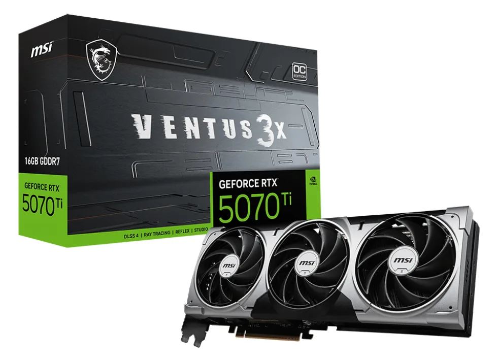 MSI GeForce RTX 5070 Ti 16G VENTUS 3X OC - Grafikkarten, Ansicht 2