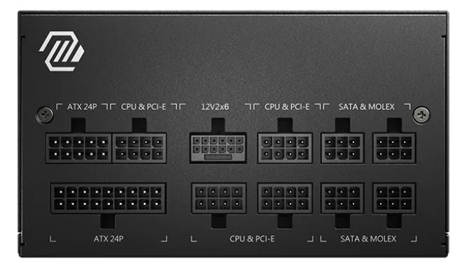 MSI MAG A850GL PCIE5 - Netzteil (intern) - ATX12V 3.0/ EPS12V, Ansicht 2