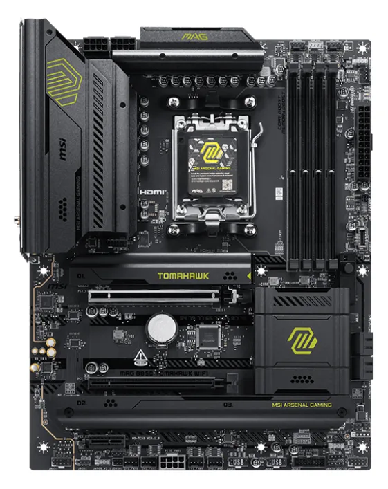 MSI MAG B850 TOMAHAWK WIFI - Mainboard - ATX, Ansicht 4