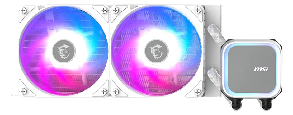 MSI MAG CORELIQUID A13 240 - Prozessor-Flüssigkeitskühlsystem - Kühlergröße: 360 mm - Weiß, Ansicht 2