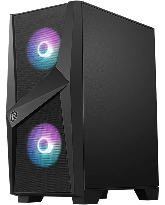 MSI MAG Forge 100R - Tower - ATX - Seitenteil mit Fenster (gehärtetes Glas), Ansicht 4