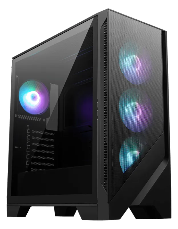 MSI MAG FORGE 320R AIRFLOW - Mid tower - ATX - Seitenteil mit Fenster (gehärtetes Glas), Ansicht 2