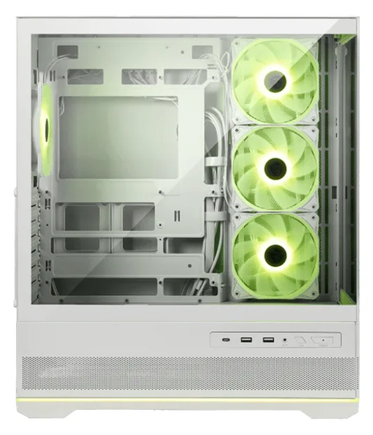 MSI MAG PANO 110R PZ - Mid tower - ATX - Seitenteil mit Fenster (gehärtetes Glas) - weiß, Ansicht 2
