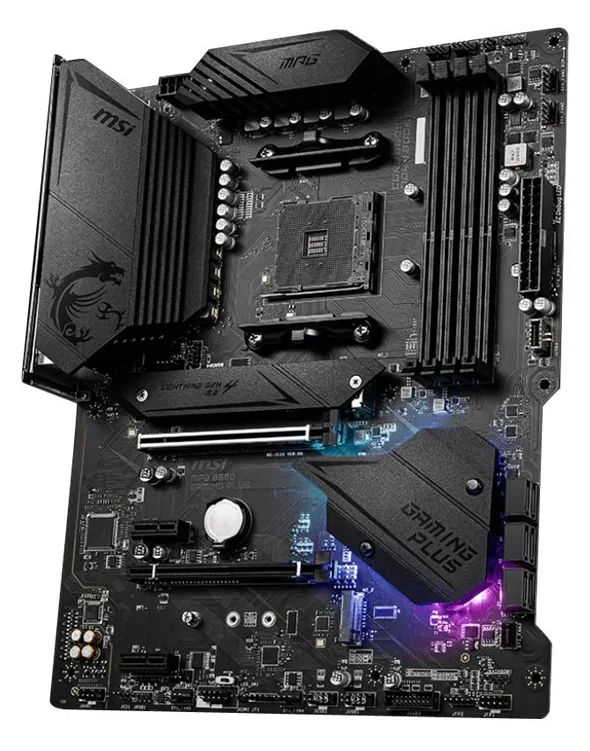 MSI MPG B550 GAMING PLUS - Motherboard - ATX - Socket AM4 - AMD B550 Chipsatz, Ansicht 3