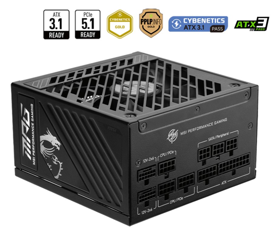 MSI Netzteil Mpg A1250Gs Pcie5 - PC-/Server Netzteil - ATX von LumaTech