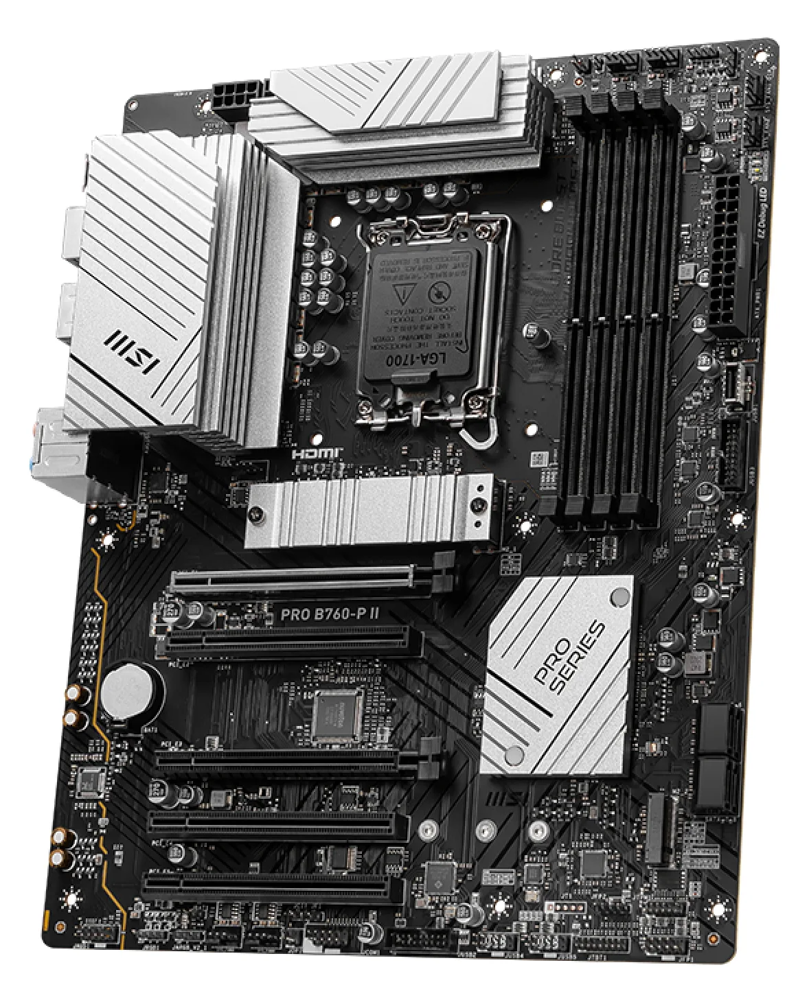MSI PRO B760-P II - Motherboard - ATX - LGA1700-Sockel - B760 Chipsatz - USB 3.2 Gen 1, USB-C 3.2 Gen2, Ansicht 4