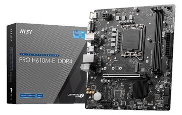 MSI PRO H610M-E DDR4 - Motherboard - micro ATX - LGA1700-Sockel - H610 Chipsatz - USB 3.2 Gen 1 - Gigabit LAN - Onboard von LumaTech