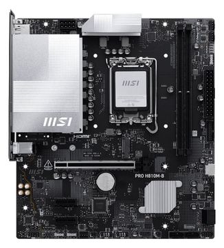 MSI PRO H810M-B - Motherboard - micro ATX - LGA1851-Sockel - H810 Chipsatz - 2.5 Gigabit LAN von LumaTech