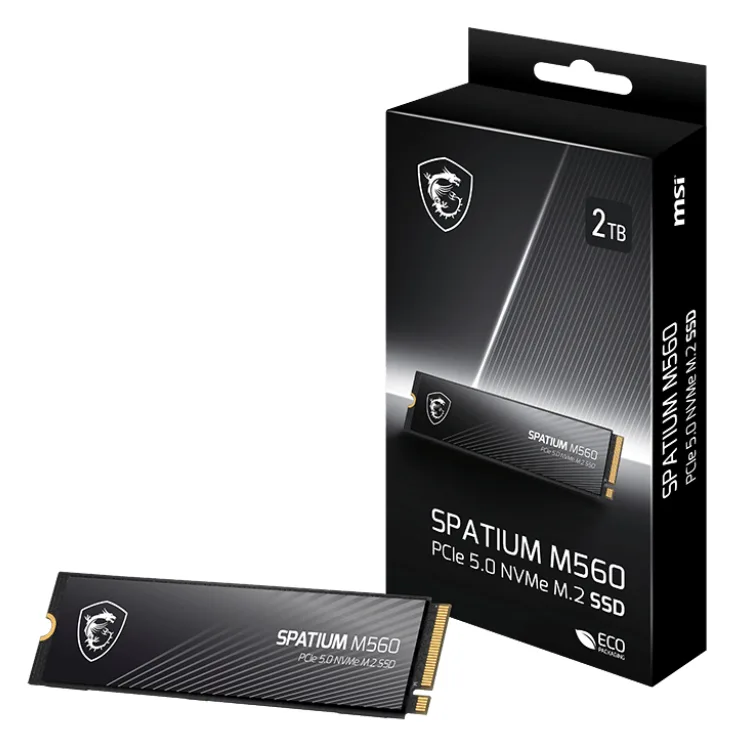 MSI SPATIUM M560 - SSD - 1 TB - intern - M.2 2280 - PCI Express 5.0 x4 (NVMe), Ansicht 3