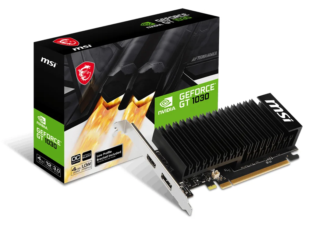 MSI VGA GeForce GT 1030 4GHD4 LP OC, Ansicht 2