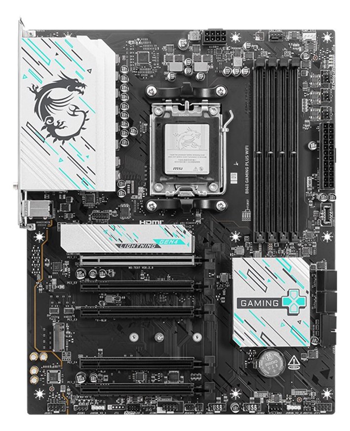 MSI B840 GAMING PLUS WIFI - Motherboard - ATX - Socket AM5 - AMD B840 Chipsatz - 2.5 Gigabit LAN, Wi-Fi 7 von LumaTech