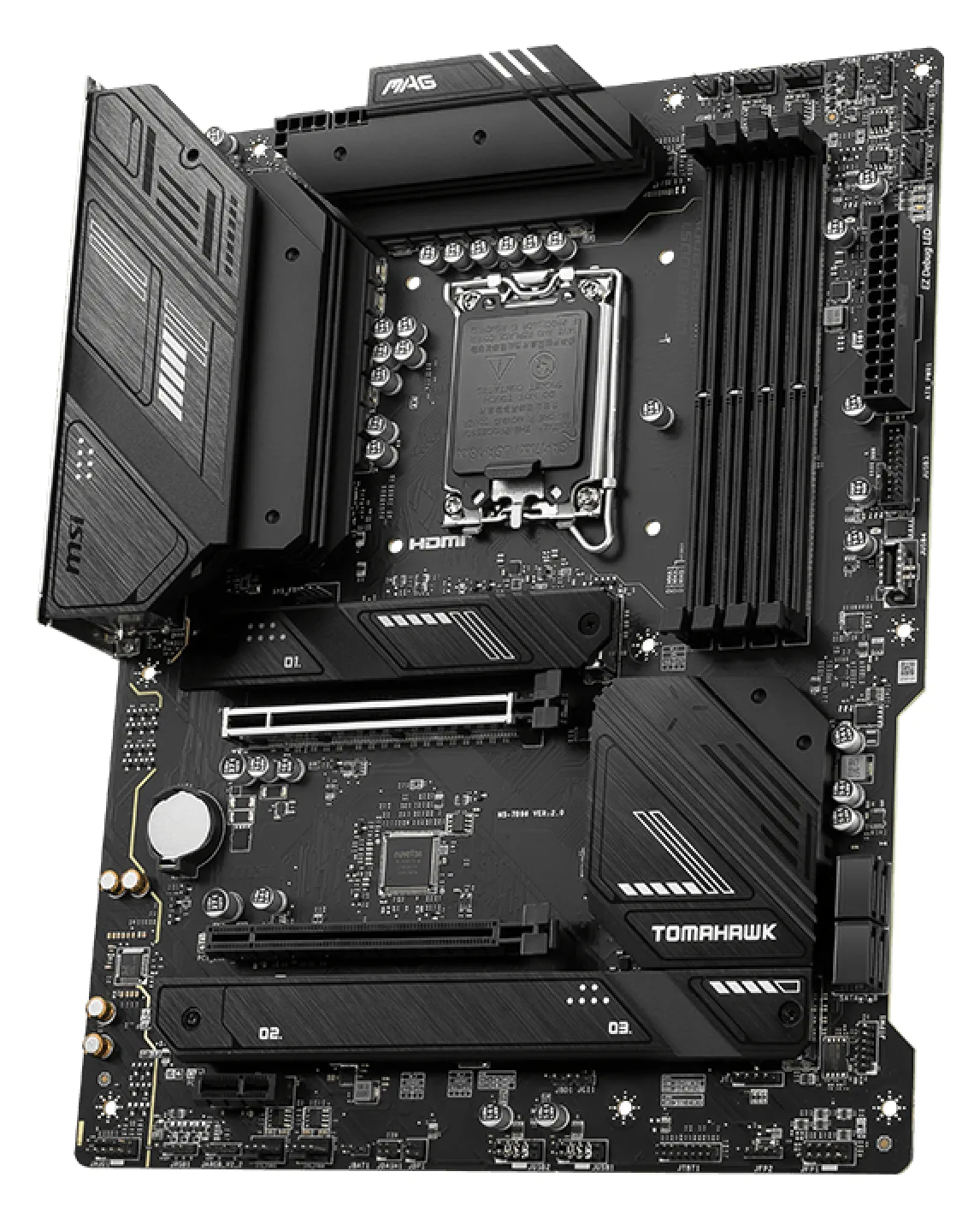 MSI MAG B760 TOMAHAWK WIFI - Motherboard - ATX - LGA1700-Sockel - B760 Chipsatz, Ansicht 3