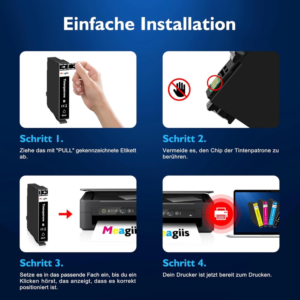 Kompatibel für 604XL Druckerpatronen Kompatibel für Epson 604 XL patronen für Epson XP-2200 XP-2205 XP-3200 XP-3205 XP-4200 XP-4205 Workforce WF-2910 WF-2930 WF-2935 WF-2950 (15er-Pack) — Bild 6