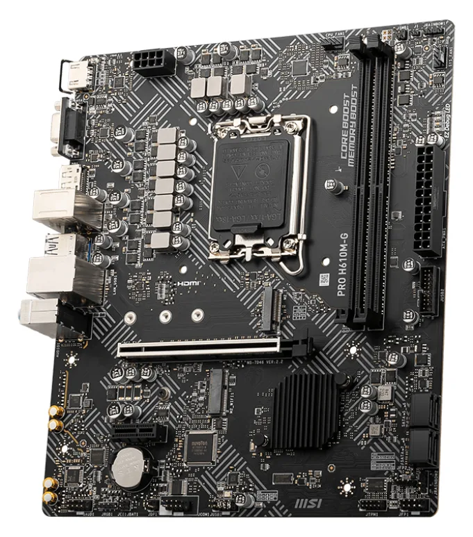 MSI PRO H610M-G - Motherboard - micro ATX - LGA1700-Sockel - H610 Chipsatz, Ansicht 4