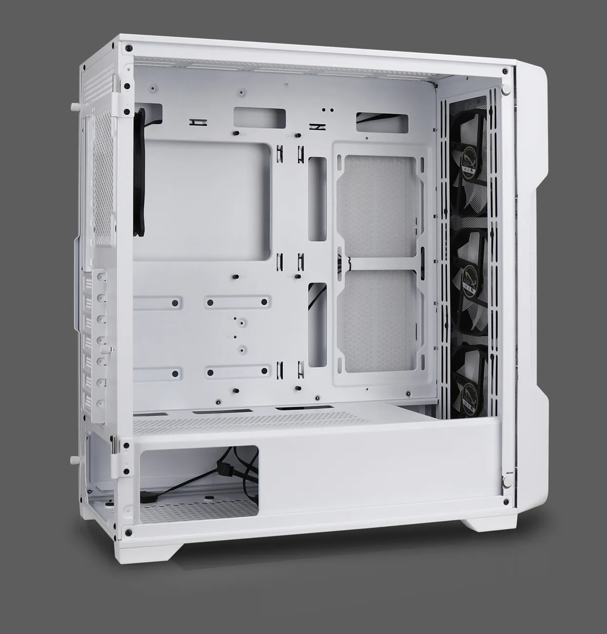 Nanoxia Geh Midi DS-9 ARGB Airflow white - USB-C - TG-Mesh - Midi/Minitower - ATX, Ansicht 2
