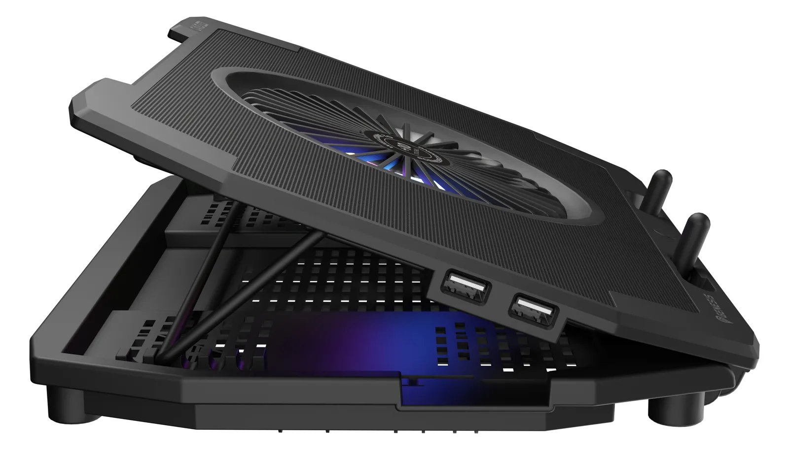 natec chladici podložka pro NB Oxid 850 RGB 15.6-17.3 5xVentilator, Ansicht 2