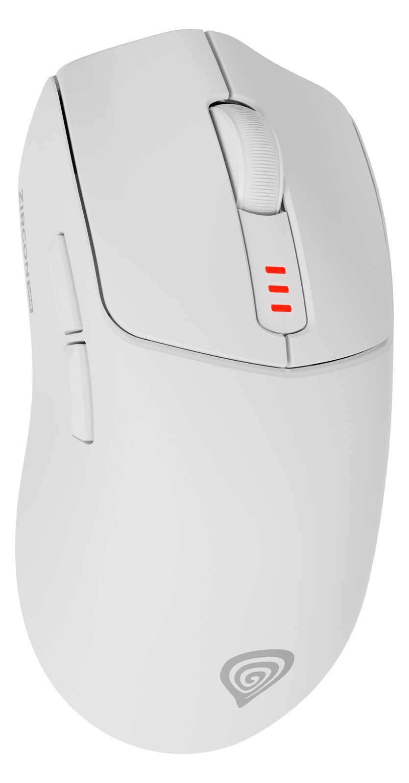 natec Gaming Maus Zircon 500 kabellos weiß - Maus - 10.000 dpi