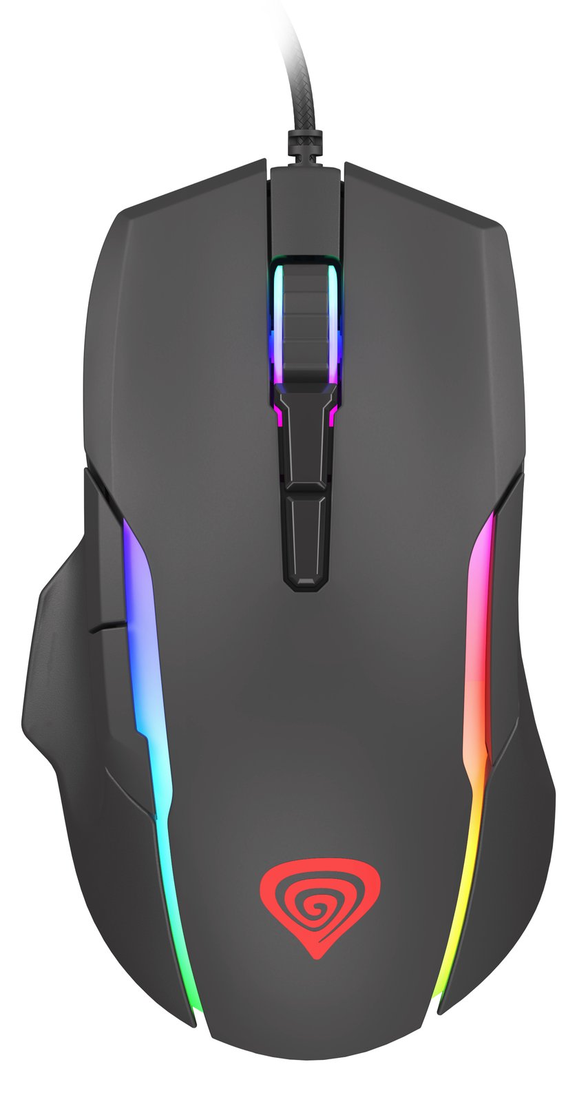 natec GENESIS Xenon 220 - Beidhändig - Optisch - USB Typ-A - 6400 DPI - Schwarz